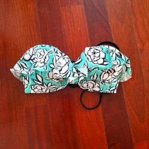 Strapless A&F swim top